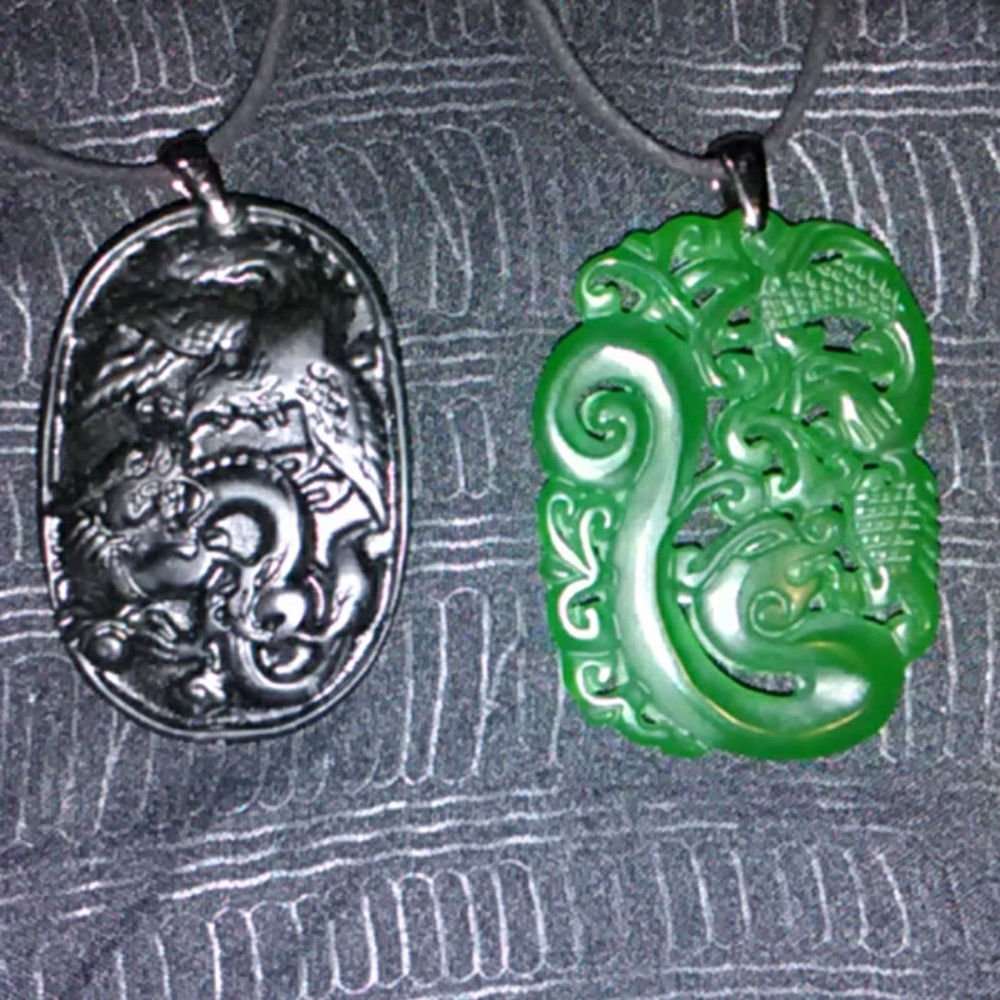 Jade & Black Jade Pendants